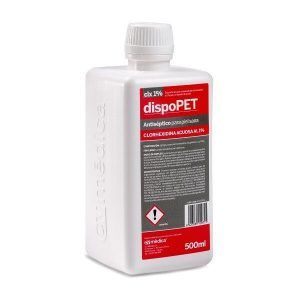 Dispopet 500 ml. Solución acuosa de digluconato de clorhexidina al 1%