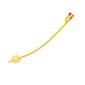 Sonda Foley Látex Rüsh Gold CH14 — Caja 10 unidades