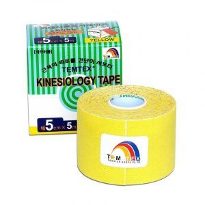 Vendaje neuromuscular kinesiotaping TEMTEX Amarillo 5 cm x 5 mts
