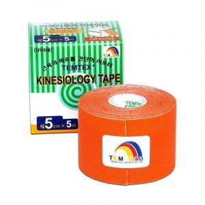 Vendaje neuromuscular kinesiotaping TEMTEX Naranja 5 cm x 5 mts