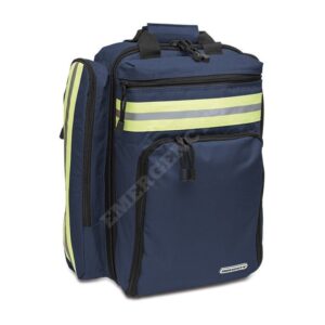 Botiquín mochila de emergencias de Soporte Vital Avanzado (SVA) de loneta azul