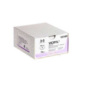 Sutura VICRYL 3/0 AG 19MM TRIAN 3/8 CIR CAJA 36 UDS