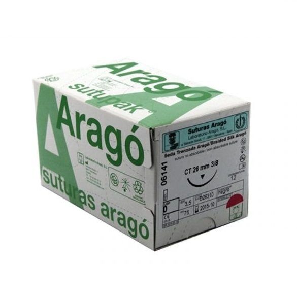 SUTURA P G A 0 4/0 C-4 CAJA 12 UDS