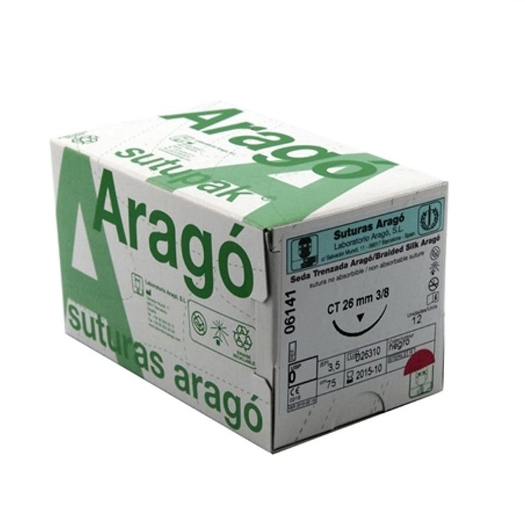 SUTURA P G A 1 CR/RB 40MM CAJA 12 UDS