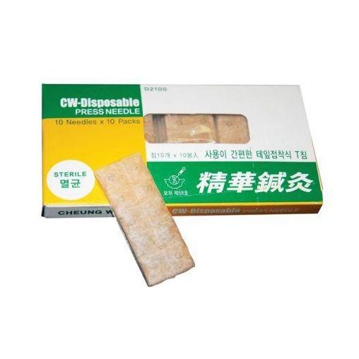 CHINCHETA COREANA ESTERIL CON ADHESIVO BOLSA 100 U