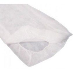 SABANILLA AJUSTABLE 210 X 80 CM  BLANCA PAQ 10 UDS