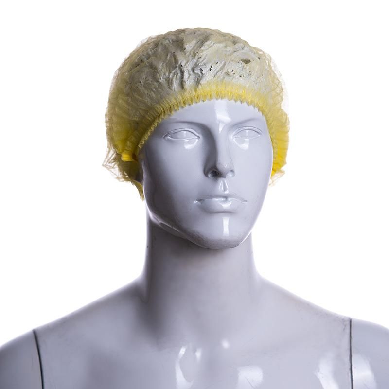 GORRO AMARILLO ACORDEON DE POLIPROPILENO