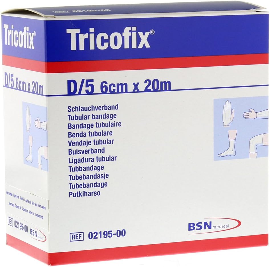 VENDA TUBULAR EXTENSIBLE TRICOFIX D-5 6 2 CM X 20