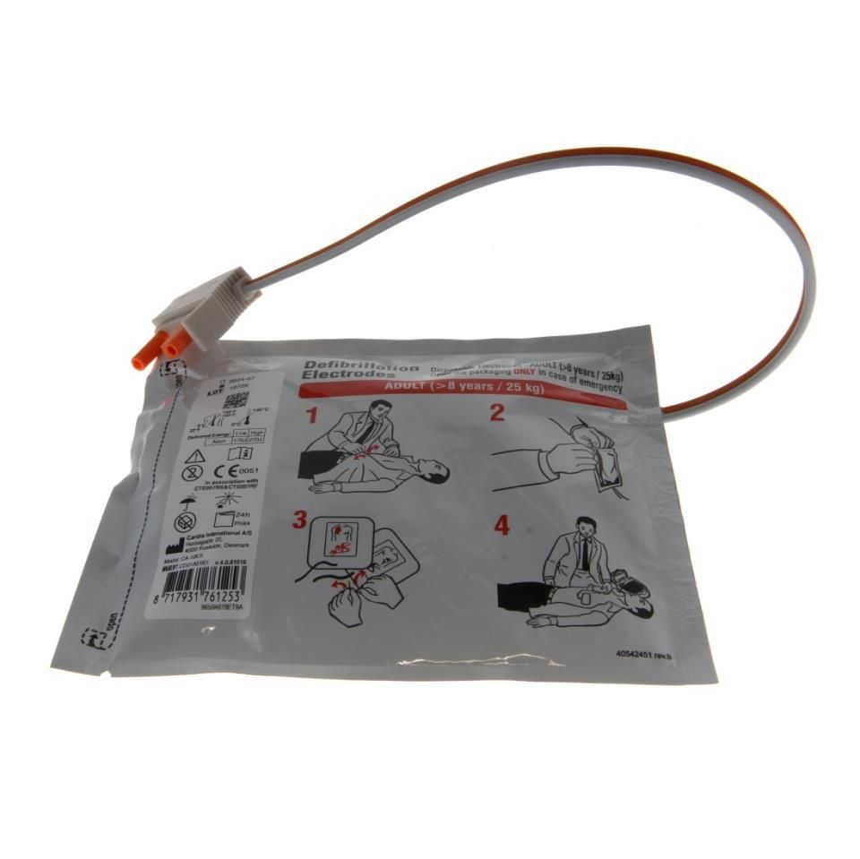 ELECTRODOS CON CONECTOR PARA DESFIBRILADOR PEDIATR