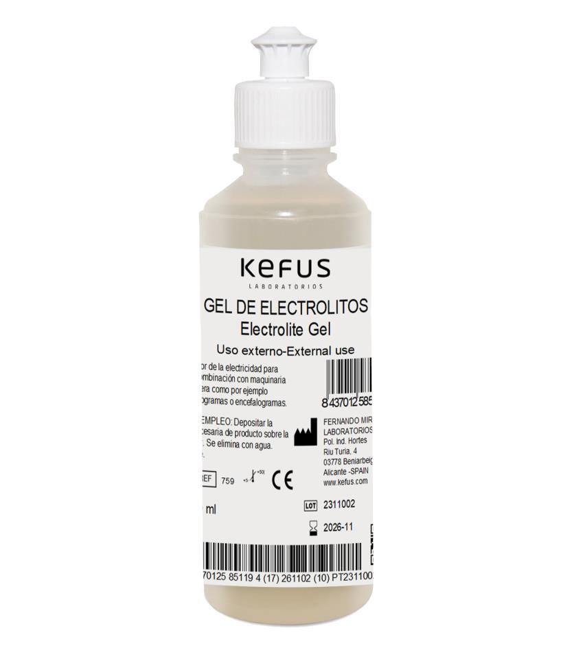 GEL EEC-ECG DE ELECTROLITOS KEFUS 250 ML