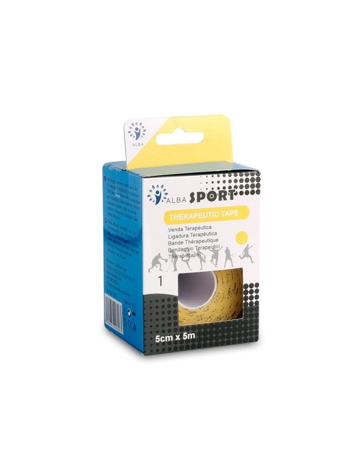 VENDAJE NEUROMUSCULAR ALBA SPORT AMARILLO 5 CM X 5