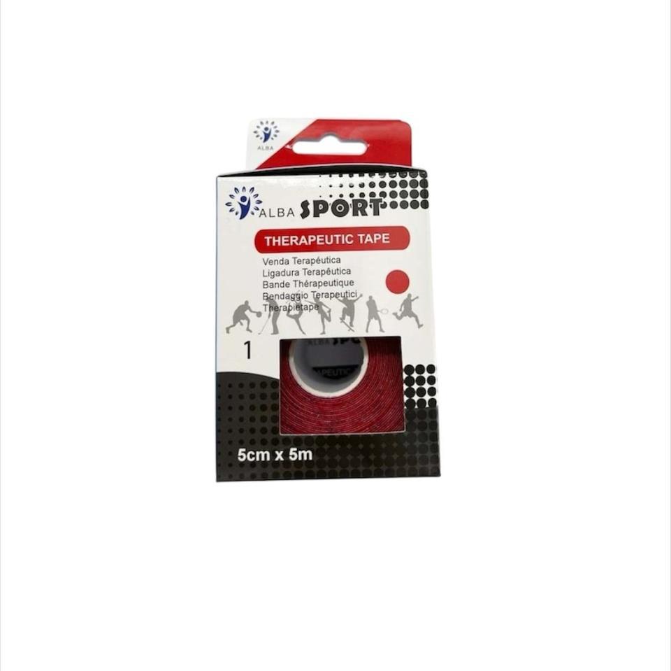VENDAJE NEUROMUSCULAR ALBA SPORT ROJO 5 CM X 5 MTS