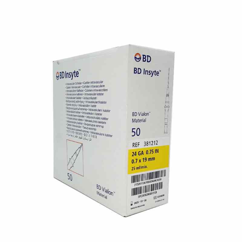 CATETER INTRAVENOSO BD INSYTE-W CON ALETAS 24GA