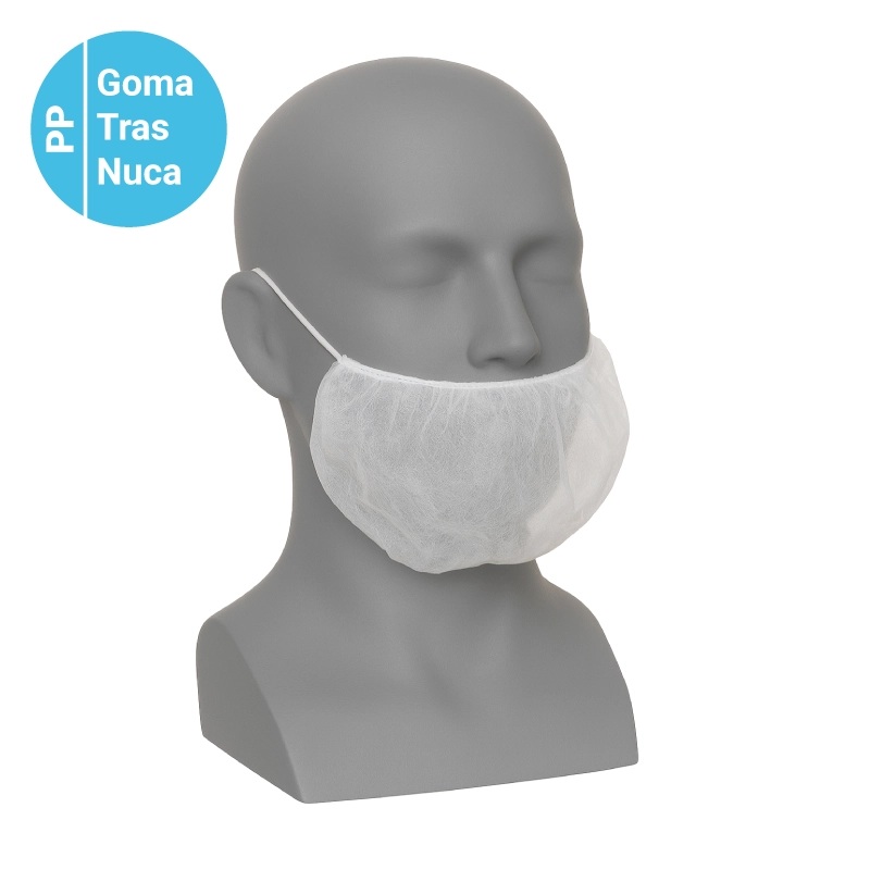 CUBREBARBAS COLOR BLANCO PAQ  100 UDS