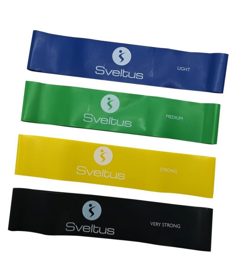 SET 4 BANDAS LATEX AEROBIC SVELTUS