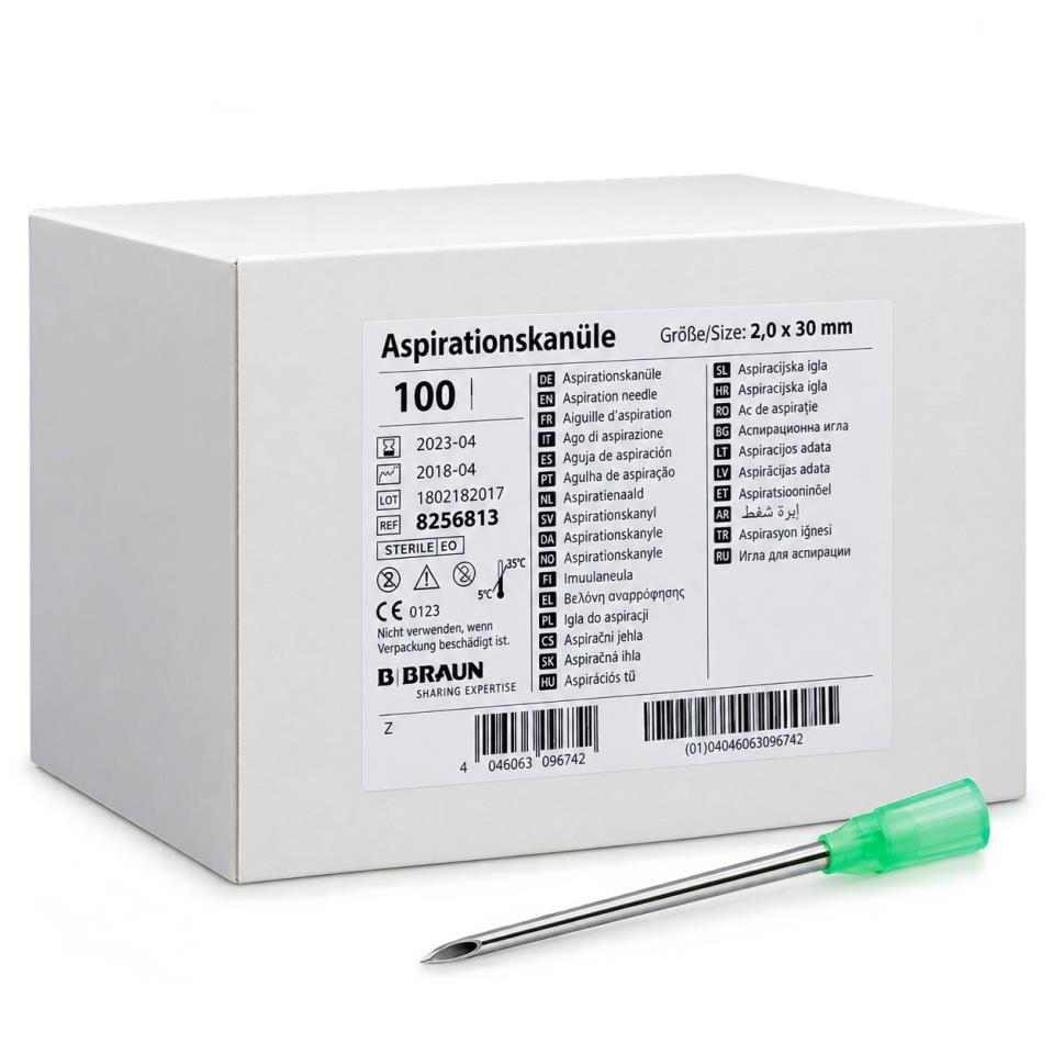 AGUJA DE ASPIRACION 14 G 0 2 X 30 MM CAJA 100 UDS